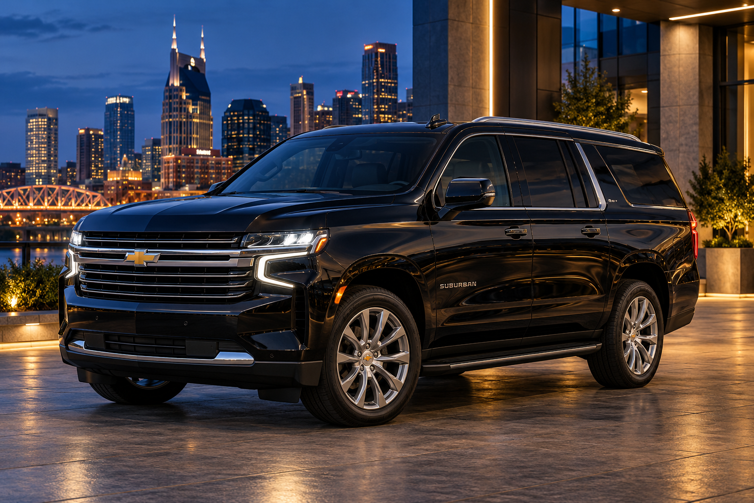 Representative Black Chevrolet Suburban SUV exterior